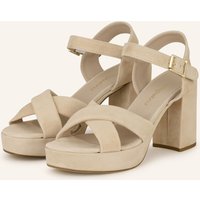 darling harbour Darling Harbour Plateau-Sandaletten beige