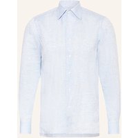 FIORONI Fioroni Leinenhemd Regular Fit blau