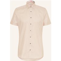Olymp Kurzarm-Hemd Level Five Body Fit beige