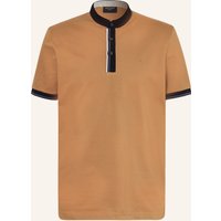 Olymp Olymp Piqué-Poloshirt braun