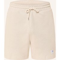HUGO Sweatshorts Nuwafflo weiss