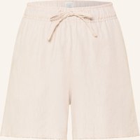 Schiesser Lounge-Shorts Mix+Relax Mit Leinen beige