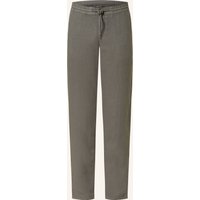 Alberto Leinenhose House Im Jogging-Stil Tapered Fit gruen