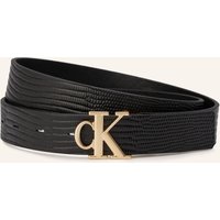 Calvin Klein Ledergürtel Zum Wenden schwarz