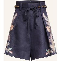 Zimmermann Zimmermann Leinenshorts Rhiannon blau