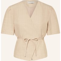 NEO NOIR Neo Noir Wickelbluse Simoni beige