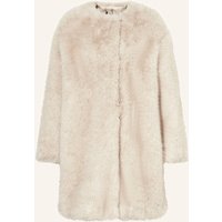 Max Mara STUDIO Max Mara Studio Kunstfell-Mantel Eros beige