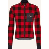 CAFÉ DU CYCLISTE Café Du Cycliste Fleece-Radtrikot Solange rot