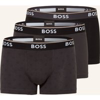 Boss 3er-Pack Boxershorts Power grau