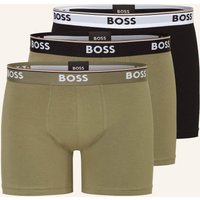 Boss 3er-Pack Boxershorts Power gruen