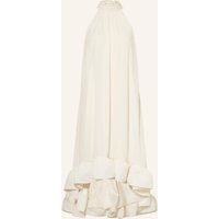 MALINA Malina Kleid Sabrina Mit Volants Und Cut-Out weiss