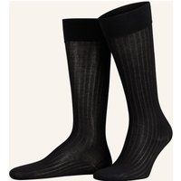 Wolford Fein-Kniestrümpfe Luxury Cotton Rib schwarz