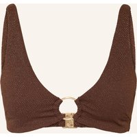 JETS Australia Jets Australia Bralette-Bikini-Top Tirari Mit Glitzergarn braun