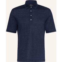 ZEGNA Zegna Leinen-Poloshirt blau