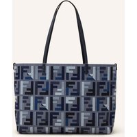 Fendi Fendi Shopper Roll Large Mit Pouch blau