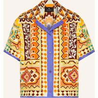 ETRO Etro Cropped-Hemdbluse Aus Seide gelb