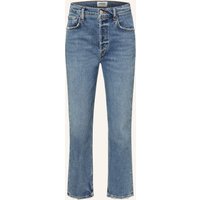 AGOLDE Agolde Straight Jeans Riley Crop blau