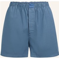 SKIMS Skims Lounge-Shorts Cotton Poplin blau