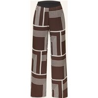 someday Someday Marlenehose Cevil Aus Satin braun