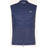 Lacoste Hybrid-Steppweste blau