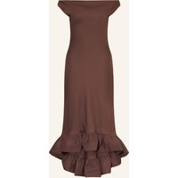 MALINA Malina Kleid Alia Mit Volants braun