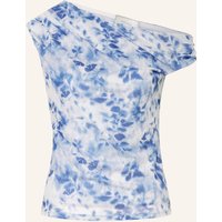 NEO NOIR One-Shoulder-Top Peri Aus Mesh blau