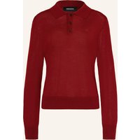 Dsquared2 Strick-Poloshirt rot