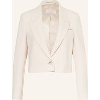 PESERICO Peserico Cropped-Blazer Mit Schmucksteinen beige