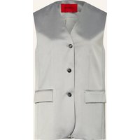MAX & Co. Max & Co. Blazerweste Lavagna Aus Satin grau