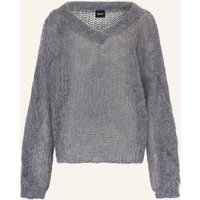 Boss Pullover Fucinta Mit Mohair grau
