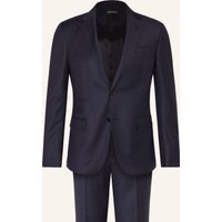 ZEGNA Anzug Drop 8 Tailored Fit blau