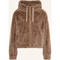 s.Oliver BLACK LABEL Kunstfell-Jacke braun