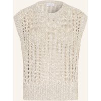 BRUNELLO CUCINELLI Brunello Cucinelli Pullunder Mit Pailletten grau