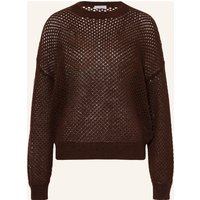 BRUNELLO CUCINELLI Pullover Mit Mohair Und Pailletten braun