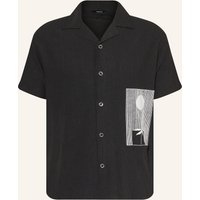 REISS Reiss Resorthemd Coast Comfort Fit schwarz