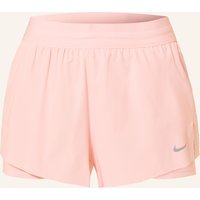 Nike 2-In-1-Laufshorts Dri-Fit Swift orange