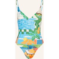 Seafolly Badeanzug Sunset blau