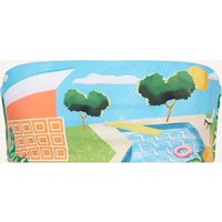 Seafolly Bandeau-Bikini-Top Sunset blau