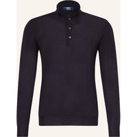 FEDELI Fedeli Strick-Poloshirt blau