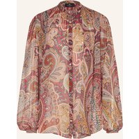 ETRO Etro Seidenbluse Mit Plissees rot