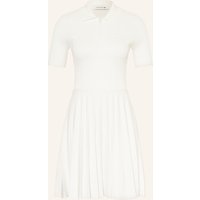 Lacoste Lacoste Strickkleid Mit Plissees weiss