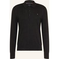 Tommy Hilfiger Strick-Poloshirt schwarz