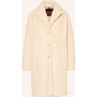 Marc Cain Kunstfell-Mantel beige