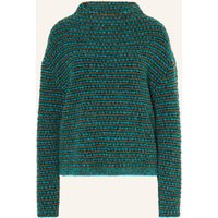 Marc Cain Bouclé-Pullover Mit Glitzergarn gruen