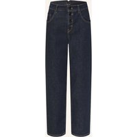 Marc Cain Mom Jeans Mit Schmucksteinen blau
