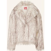 grace Grace Kunstpelz-Jacke weiss