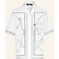 JACQUEMUS Resorthemd La Chemise Jean Comfort Fit weiss