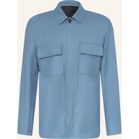 LARDINI Lardini Flanell-Overjacket blau