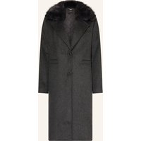 Guess Mantel Karole Mit Abnehmbarem Kunstpelz grau