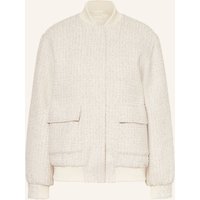 Guess Guess Bouclé-Blouson Perinne Mit Glitzergarn weiss